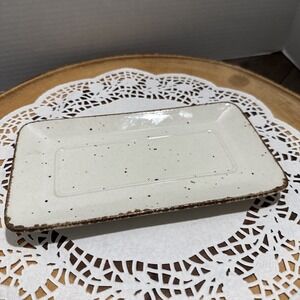 J&G Meakin Lifestyle Rectangular Serving Tray England Speckled Oven-to-Tableware